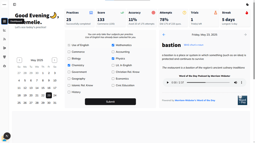 A screenshot of the select screen